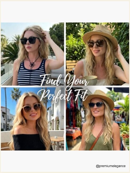 Polarized Square Sunglasses for Women UV400 Protection 2 Pack main image 5